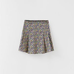 NWT Zara 9Y panel floral skort